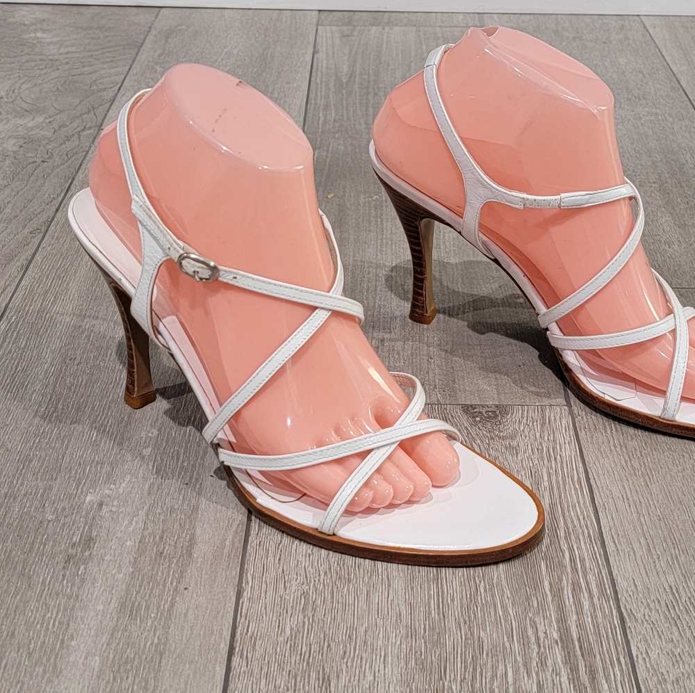 Bebe strappy sandals heels 9B